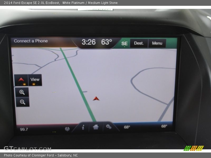 White Platinum / Medium Light Stone 2014 Ford Escape SE 2.0L EcoBoost