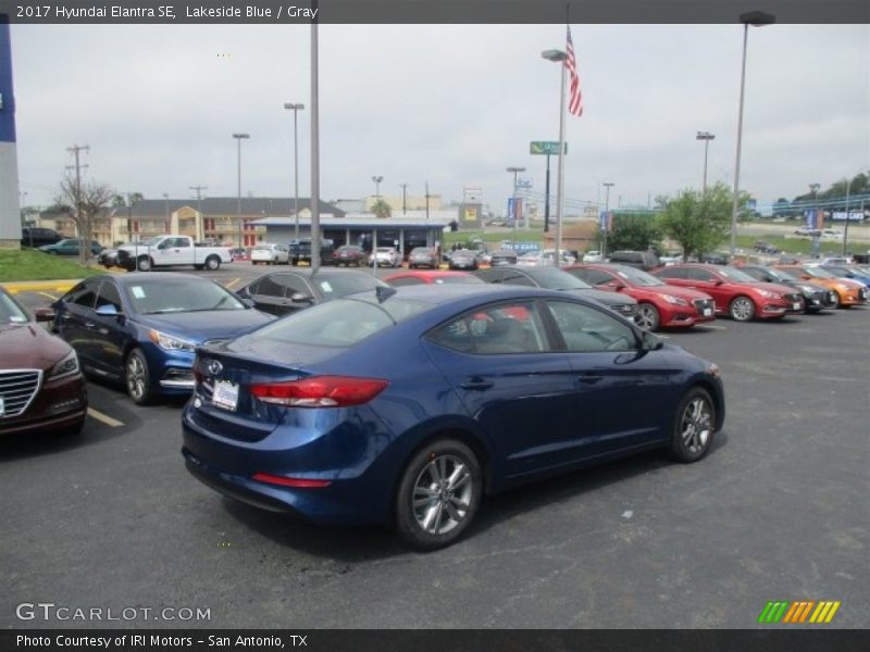 Lakeside Blue / Gray 2017 Hyundai Elantra SE