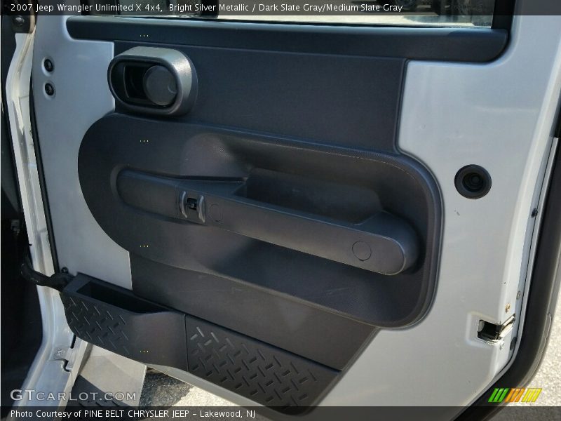 Bright Silver Metallic / Dark Slate Gray/Medium Slate Gray 2007 Jeep Wrangler Unlimited X 4x4