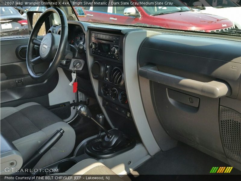 Bright Silver Metallic / Dark Slate Gray/Medium Slate Gray 2007 Jeep Wrangler Unlimited X 4x4
