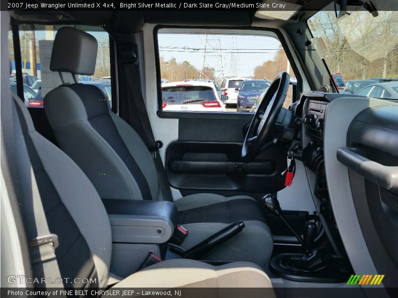 Bright Silver Metallic / Dark Slate Gray/Medium Slate Gray 2007 Jeep Wrangler Unlimited X 4x4