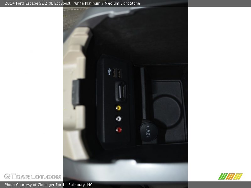 White Platinum / Medium Light Stone 2014 Ford Escape SE 2.0L EcoBoost