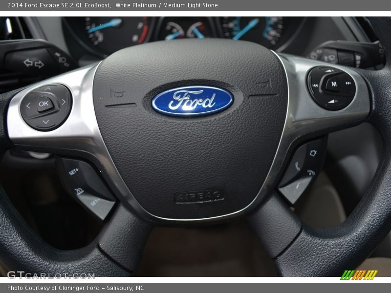 White Platinum / Medium Light Stone 2014 Ford Escape SE 2.0L EcoBoost