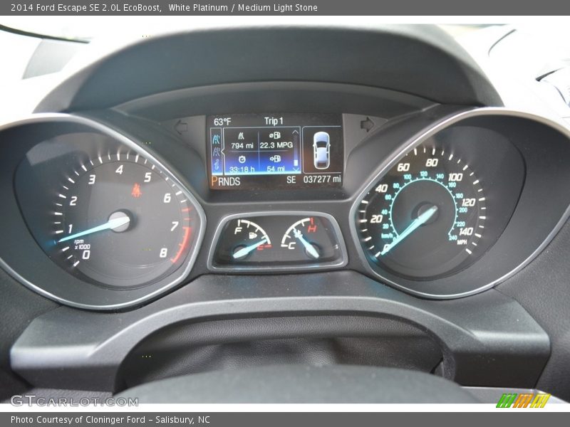 White Platinum / Medium Light Stone 2014 Ford Escape SE 2.0L EcoBoost
