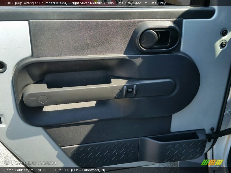 Bright Silver Metallic / Dark Slate Gray/Medium Slate Gray 2007 Jeep Wrangler Unlimited X 4x4