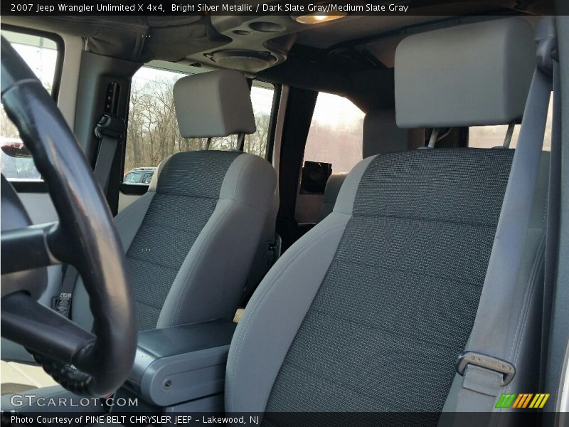 Bright Silver Metallic / Dark Slate Gray/Medium Slate Gray 2007 Jeep Wrangler Unlimited X 4x4