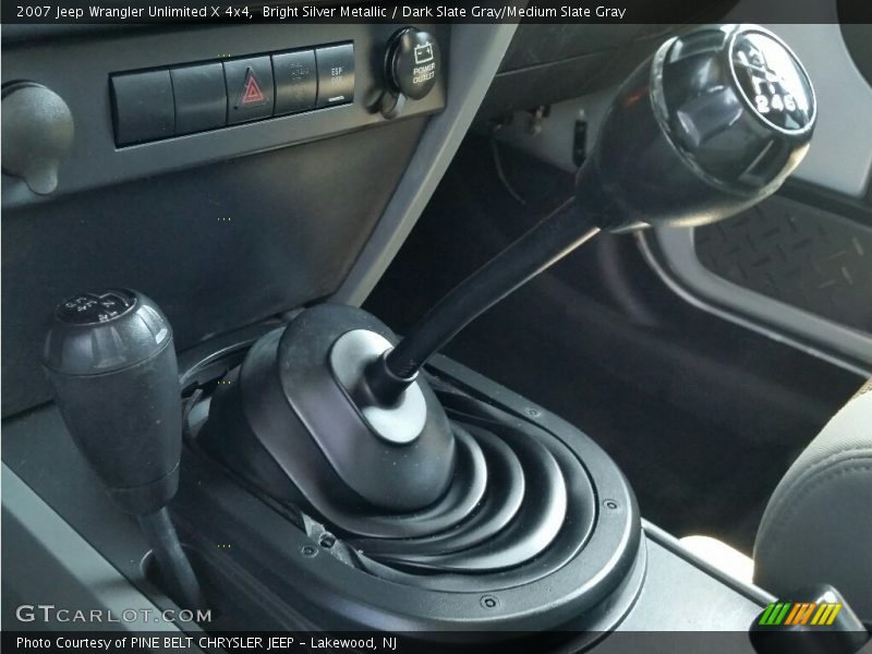Bright Silver Metallic / Dark Slate Gray/Medium Slate Gray 2007 Jeep Wrangler Unlimited X 4x4