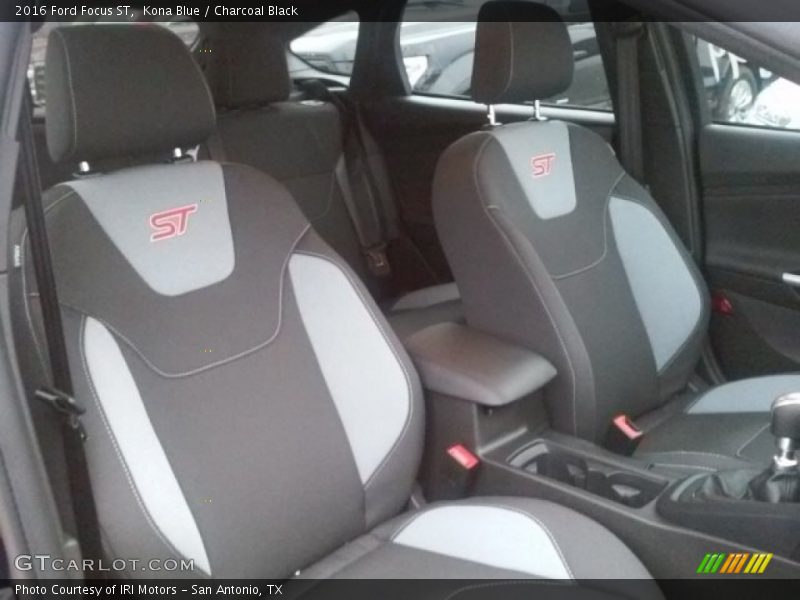 Kona Blue / Charcoal Black 2016 Ford Focus ST