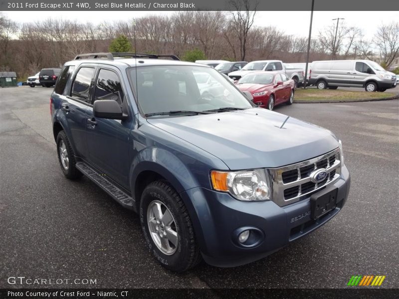 Steel Blue Metallic / Charcoal Black 2011 Ford Escape XLT 4WD