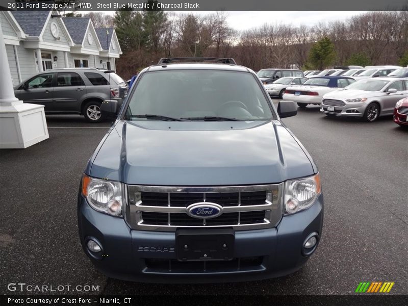 Steel Blue Metallic / Charcoal Black 2011 Ford Escape XLT 4WD