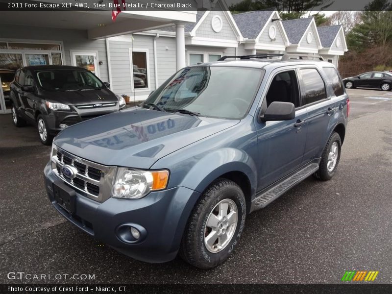 Steel Blue Metallic / Charcoal Black 2011 Ford Escape XLT 4WD