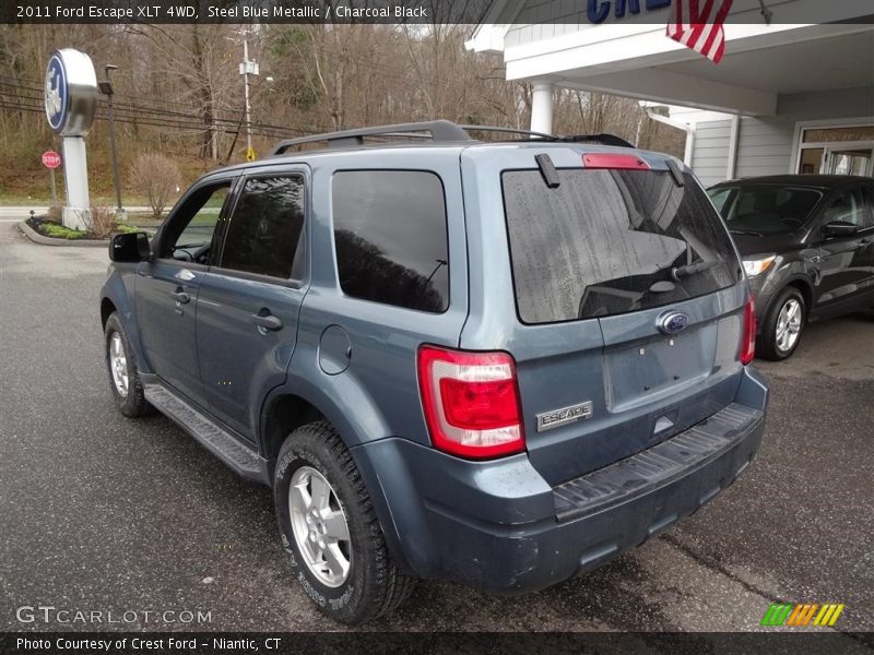 Steel Blue Metallic / Charcoal Black 2011 Ford Escape XLT 4WD