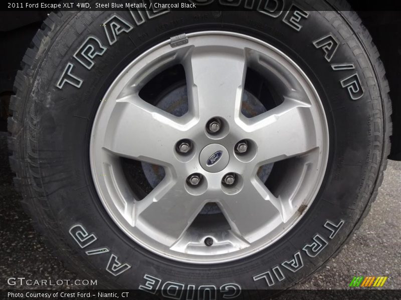 Steel Blue Metallic / Charcoal Black 2011 Ford Escape XLT 4WD