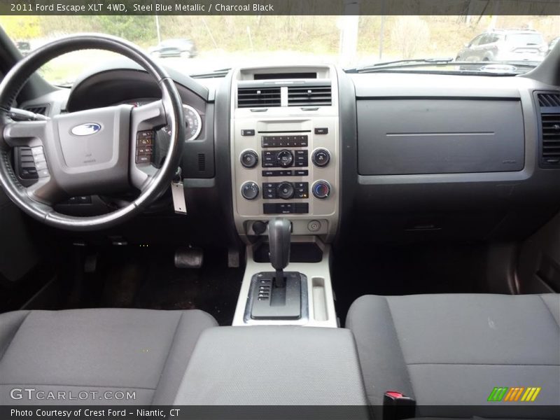 Steel Blue Metallic / Charcoal Black 2011 Ford Escape XLT 4WD