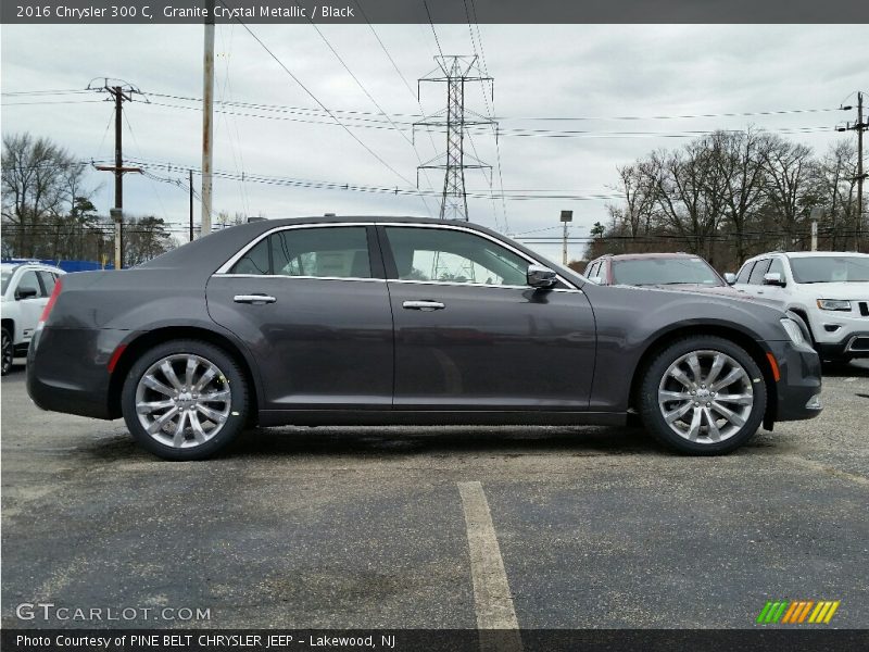 Granite Crystal Metallic / Black 2016 Chrysler 300 C