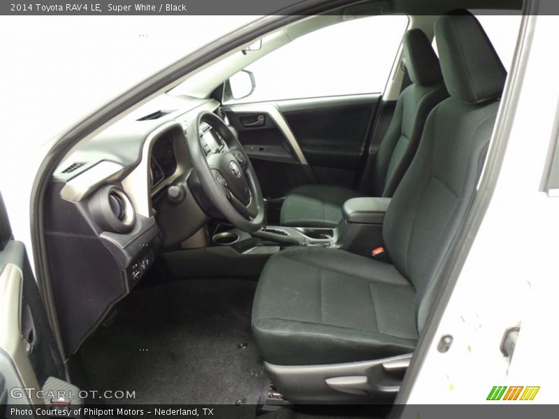 Super White / Black 2014 Toyota RAV4 LE