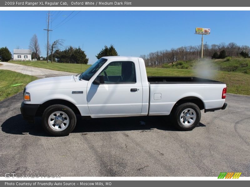 Oxford White / Medium Dark Flint 2009 Ford Ranger XL Regular Cab