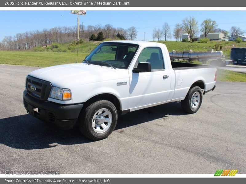 Oxford White / Medium Dark Flint 2009 Ford Ranger XL Regular Cab
