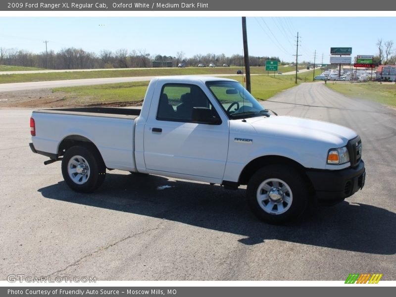 Oxford White / Medium Dark Flint 2009 Ford Ranger XL Regular Cab