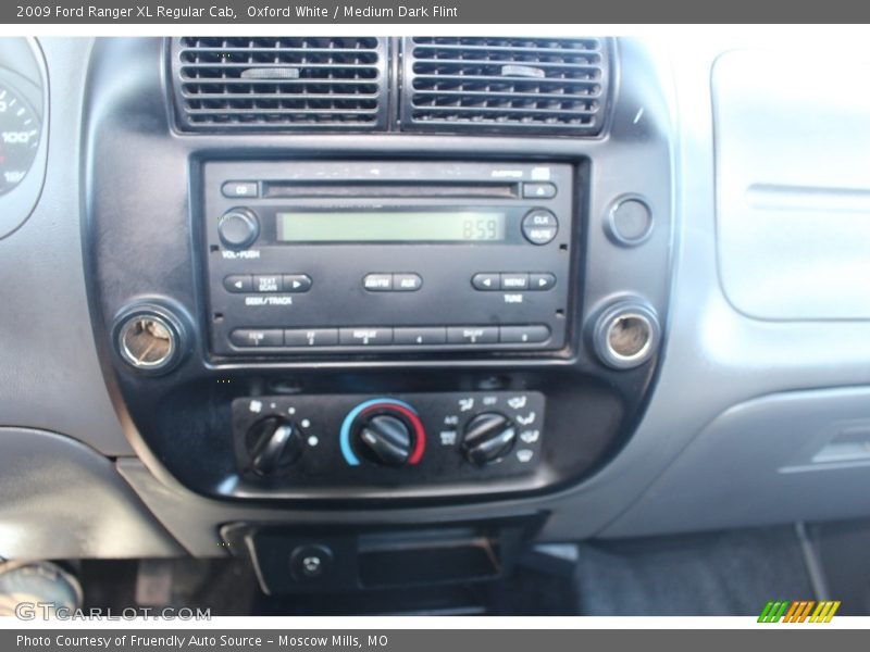 Oxford White / Medium Dark Flint 2009 Ford Ranger XL Regular Cab