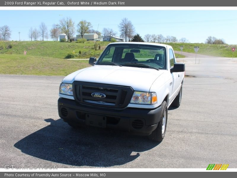 Oxford White / Medium Dark Flint 2009 Ford Ranger XL Regular Cab