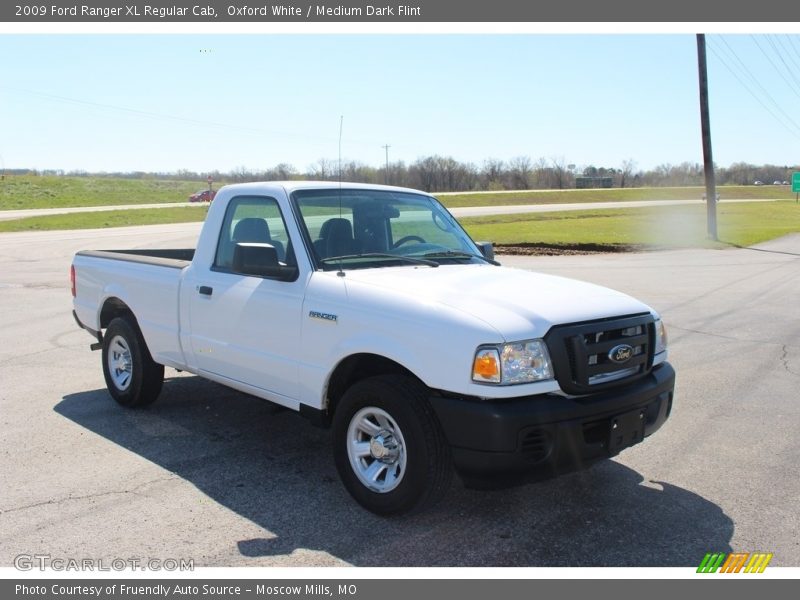 Oxford White / Medium Dark Flint 2009 Ford Ranger XL Regular Cab