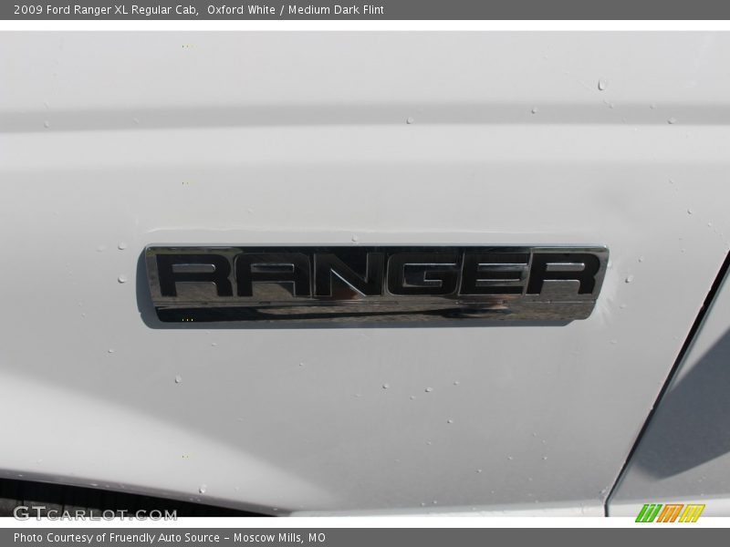 Oxford White / Medium Dark Flint 2009 Ford Ranger XL Regular Cab