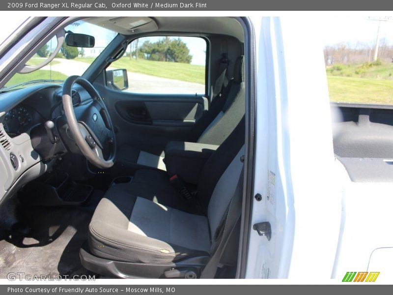 Oxford White / Medium Dark Flint 2009 Ford Ranger XL Regular Cab