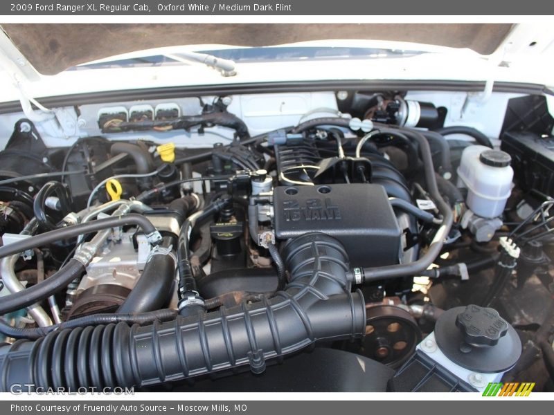 Oxford White / Medium Dark Flint 2009 Ford Ranger XL Regular Cab