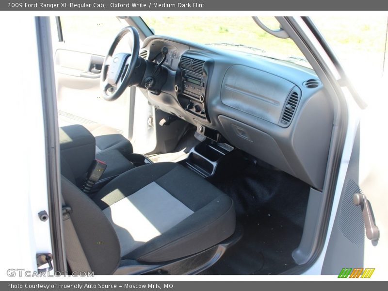 Oxford White / Medium Dark Flint 2009 Ford Ranger XL Regular Cab