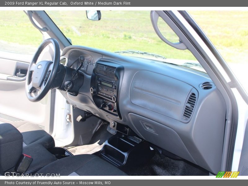 Oxford White / Medium Dark Flint 2009 Ford Ranger XL Regular Cab