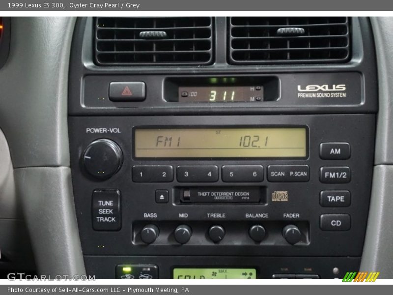 Oyster Gray Pearl / Grey 1999 Lexus ES 300