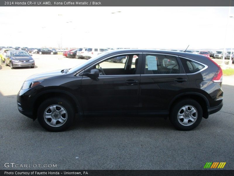Kona Coffee Metallic / Black 2014 Honda CR-V LX AWD
