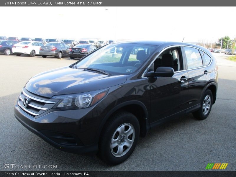 Kona Coffee Metallic / Black 2014 Honda CR-V LX AWD
