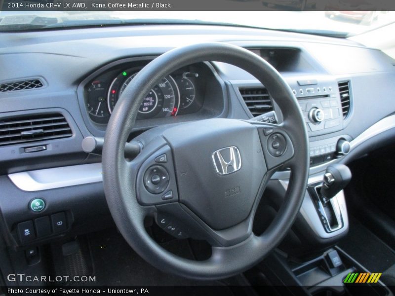 Kona Coffee Metallic / Black 2014 Honda CR-V LX AWD