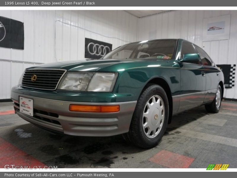 Deep Jewel Green Pearl / Black 1996 Lexus LS 400