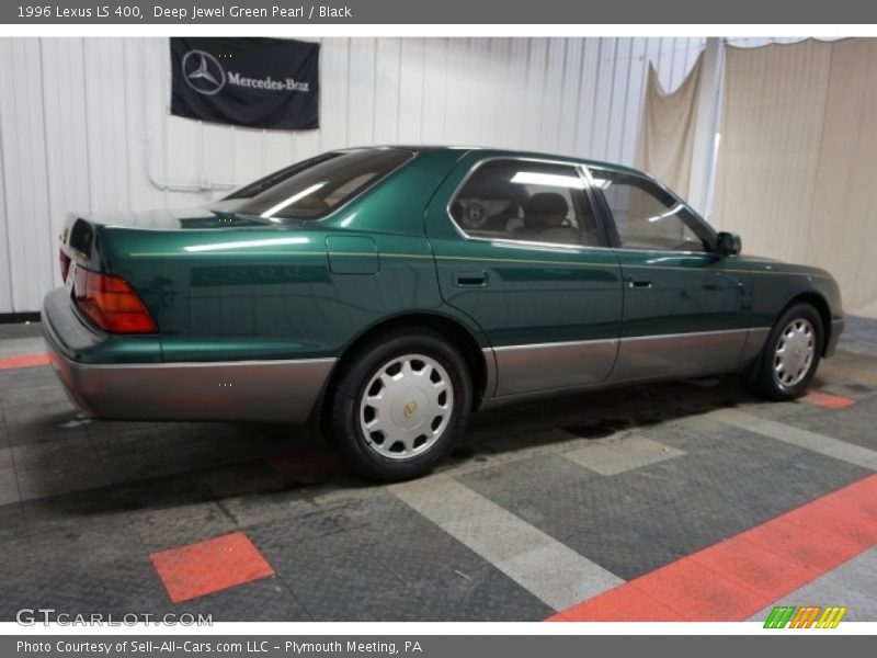 Deep Jewel Green Pearl / Black 1996 Lexus LS 400