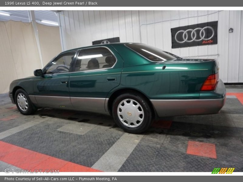 Deep Jewel Green Pearl / Black 1996 Lexus LS 400
