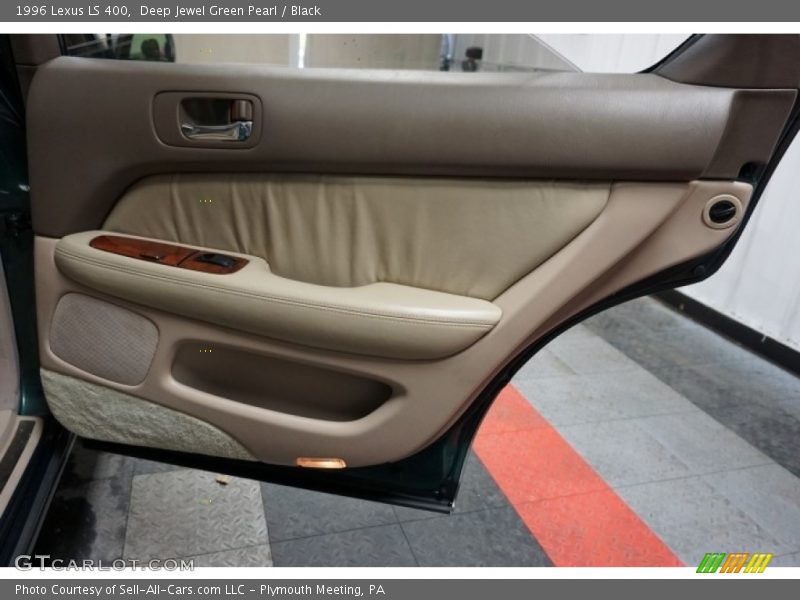 Deep Jewel Green Pearl / Black 1996 Lexus LS 400