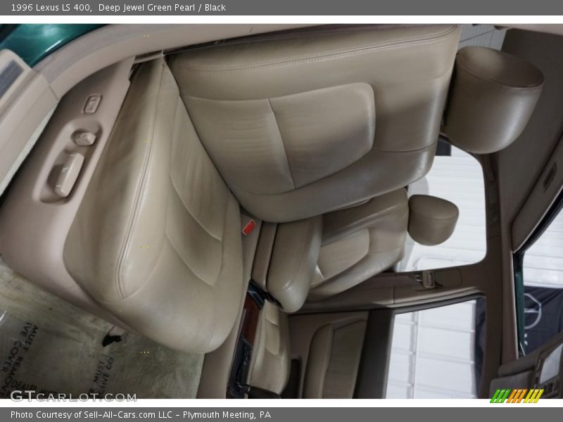Deep Jewel Green Pearl / Black 1996 Lexus LS 400