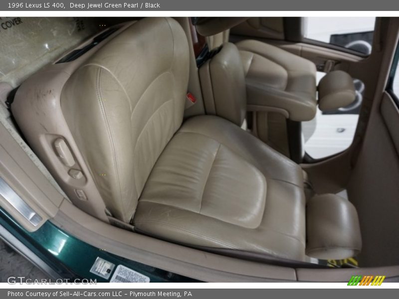 Deep Jewel Green Pearl / Black 1996 Lexus LS 400