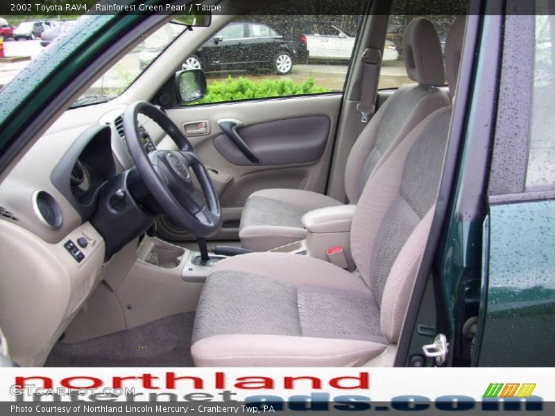 Rainforest Green Pearl / Taupe 2002 Toyota RAV4