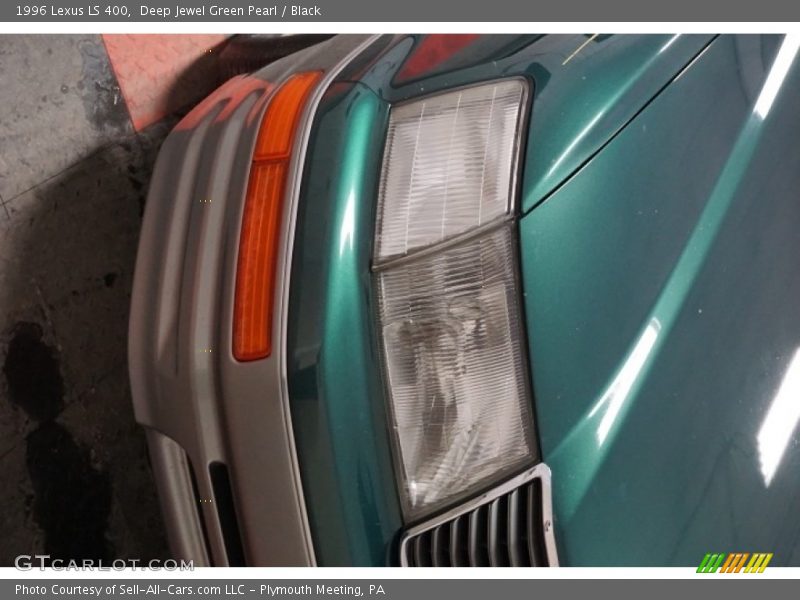 Deep Jewel Green Pearl / Black 1996 Lexus LS 400