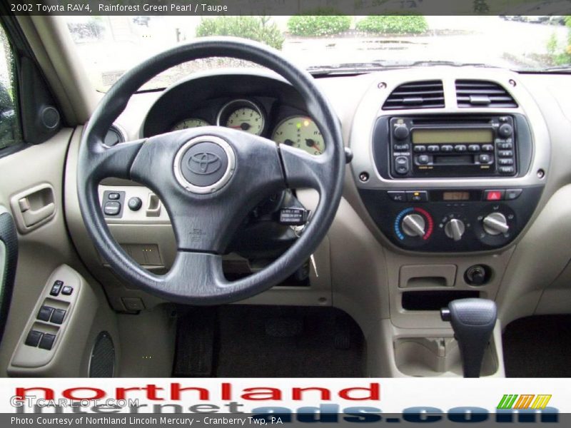 Rainforest Green Pearl / Taupe 2002 Toyota RAV4