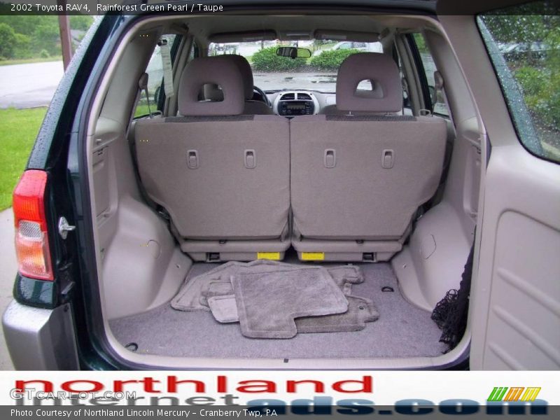 Rainforest Green Pearl / Taupe 2002 Toyota RAV4