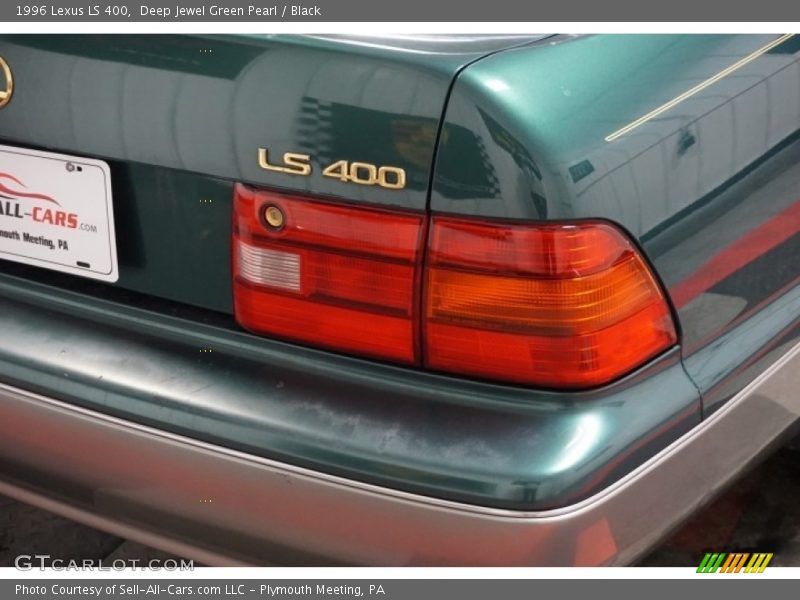 Deep Jewel Green Pearl / Black 1996 Lexus LS 400