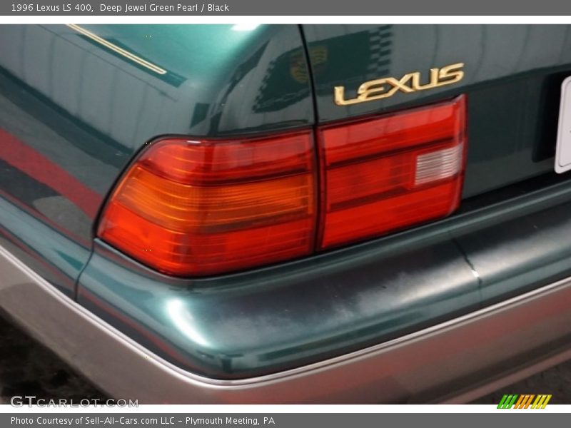 Deep Jewel Green Pearl / Black 1996 Lexus LS 400