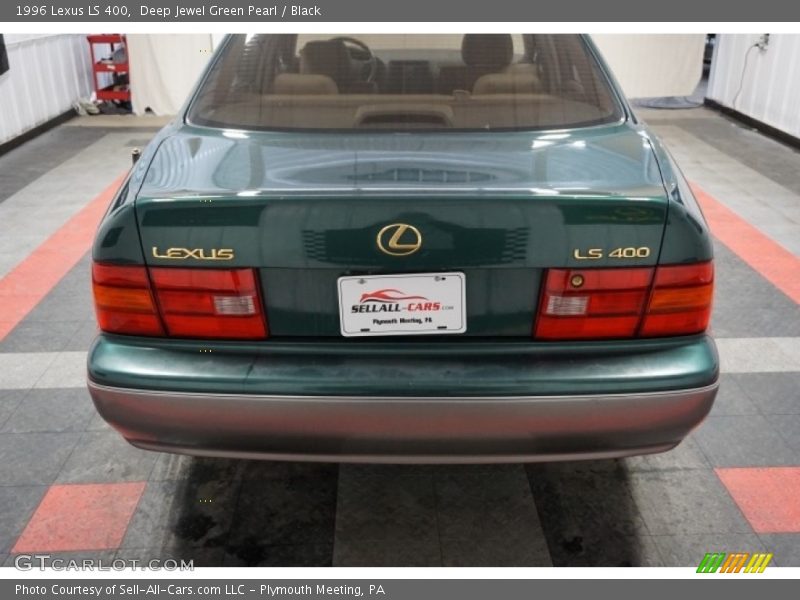 Deep Jewel Green Pearl / Black 1996 Lexus LS 400