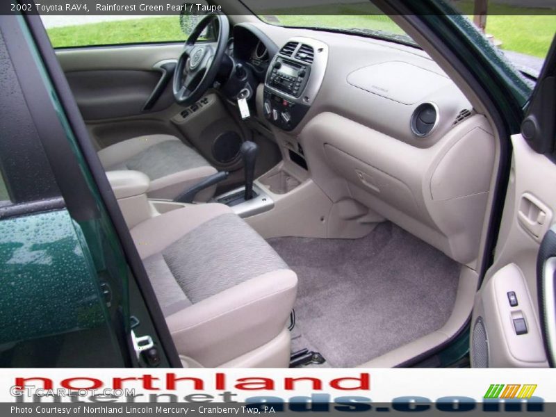 Rainforest Green Pearl / Taupe 2002 Toyota RAV4