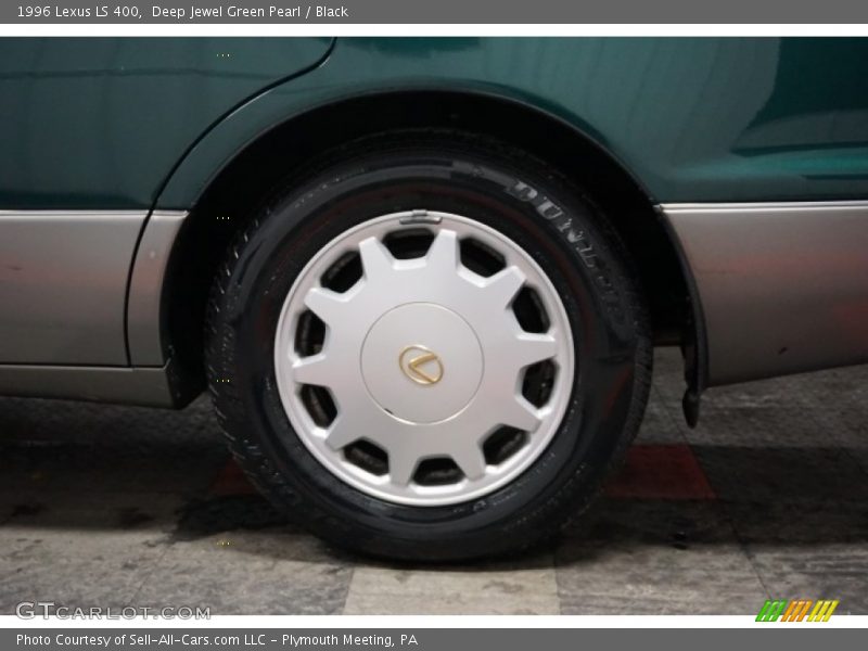 Deep Jewel Green Pearl / Black 1996 Lexus LS 400